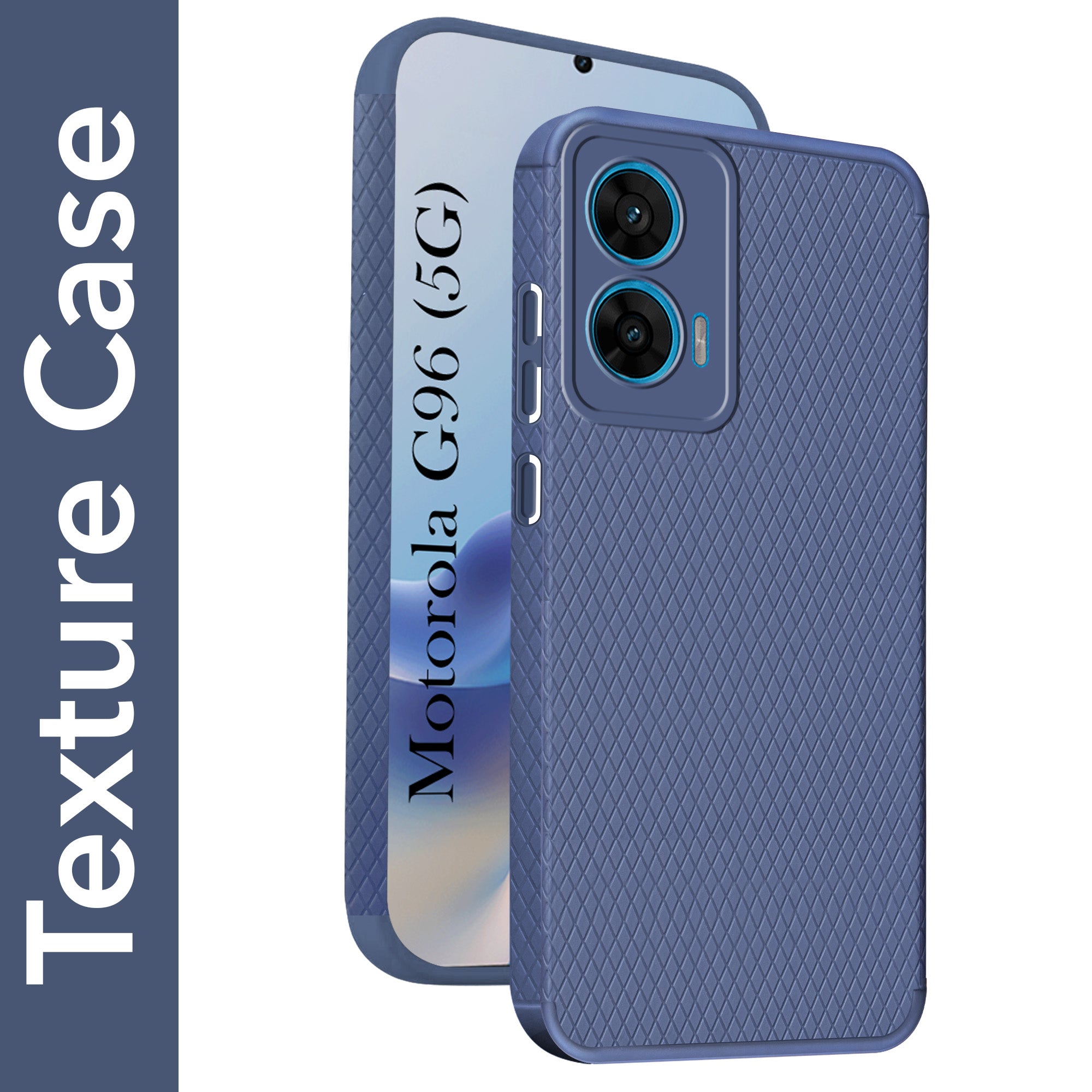 For Motorola Moto G96 Back Cover Case (Liquid Silicone | Side Grip | Camera Protection)