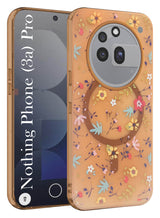 For Nothing Phone 3A Pro 5G Back Cover Case (Cute Floral Design | Flower Print for Girls | MagSafe Compatible Wireless Charging)