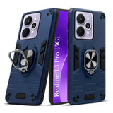 For Realme 15 Pro Back Cover Case Hybrid Armor (Shockproof Dual Layer Polycarbonate |Ring Holder Kickstand)