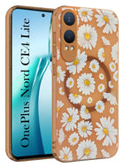 For OnePlus Nord CE 4 Lite Back Cover Case (Cute Floral Design | Flower Print for Girls | MagSafe Compatible Wireless Charging)