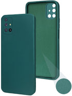 For Samsung Galaxy M51 Back Cover Case (Matte Finish Silicone with Inside Fiber cloth)