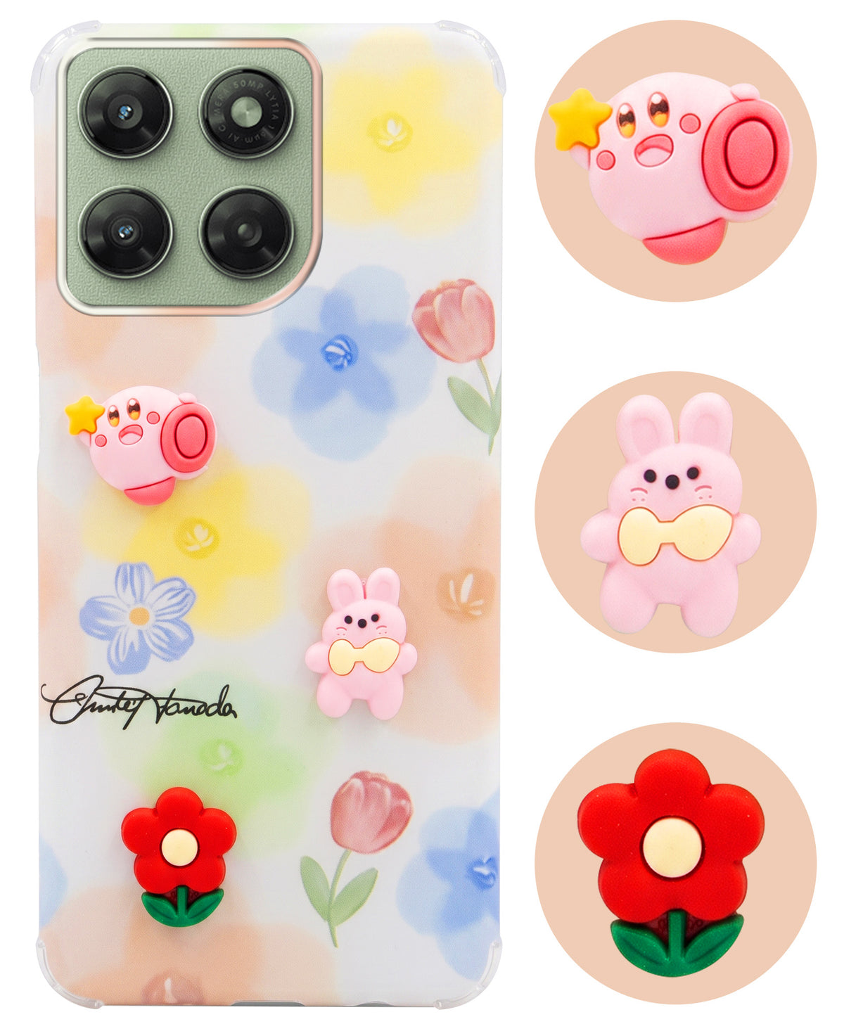 For Motorola Moto G77 Power Back Cover Case (3D Cute Cartoons | Hard Back Side Soft | Matte Premium Finish | HD Printing)