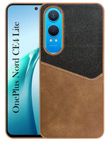 For OnePlus Nord CE 4 Lite Back Cover Case (Dual PU Leather Stitch | Professional Minimalist | Soft and Flexible)