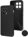 For OnePlus 13R Back Cover Case (Matte Finish Silicone with Inside Fiber cloth)