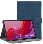 For Flip Cover Folio Case  Lenovo Tab M11 10 Inch TB330FU / TB330KU  (PU Leather | Multi-Angle Smart Stand | Card Storage Slots | Silicone Back Pouch)