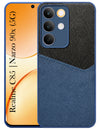 For Realme C85 5G | Realme Narzo 90x Back Cover Case (Dual PU Leather Stitch | Professional Minimalist | Soft and Flexible)