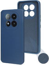 For Redmi Note 14 Pro Plus Back Cover Case ( Matte Finish Silicone with Inside Fiber cloth)