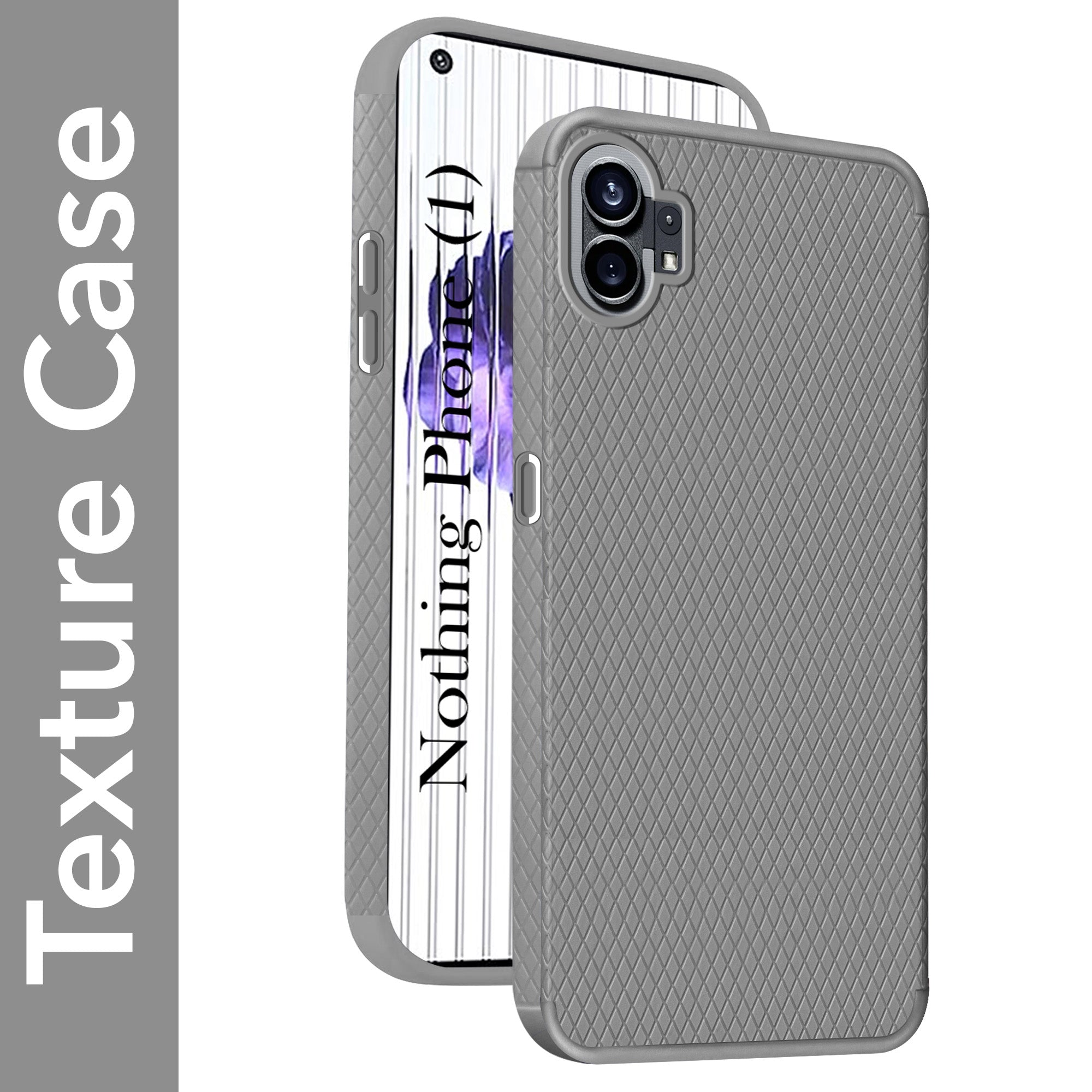 For Nothing Phone 1 Back Cover Case (Liquid Silicone | Side Grip | Camera Protection)