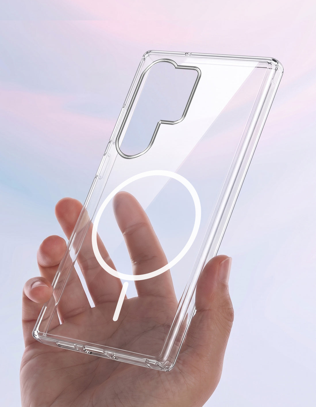 For Samsung Galaxy S25 Ultra Back Case Cover Crystal Anti Yellow (Unbreakable PC | MagSafe Wireless Charging Support |Camera Protection Bump)