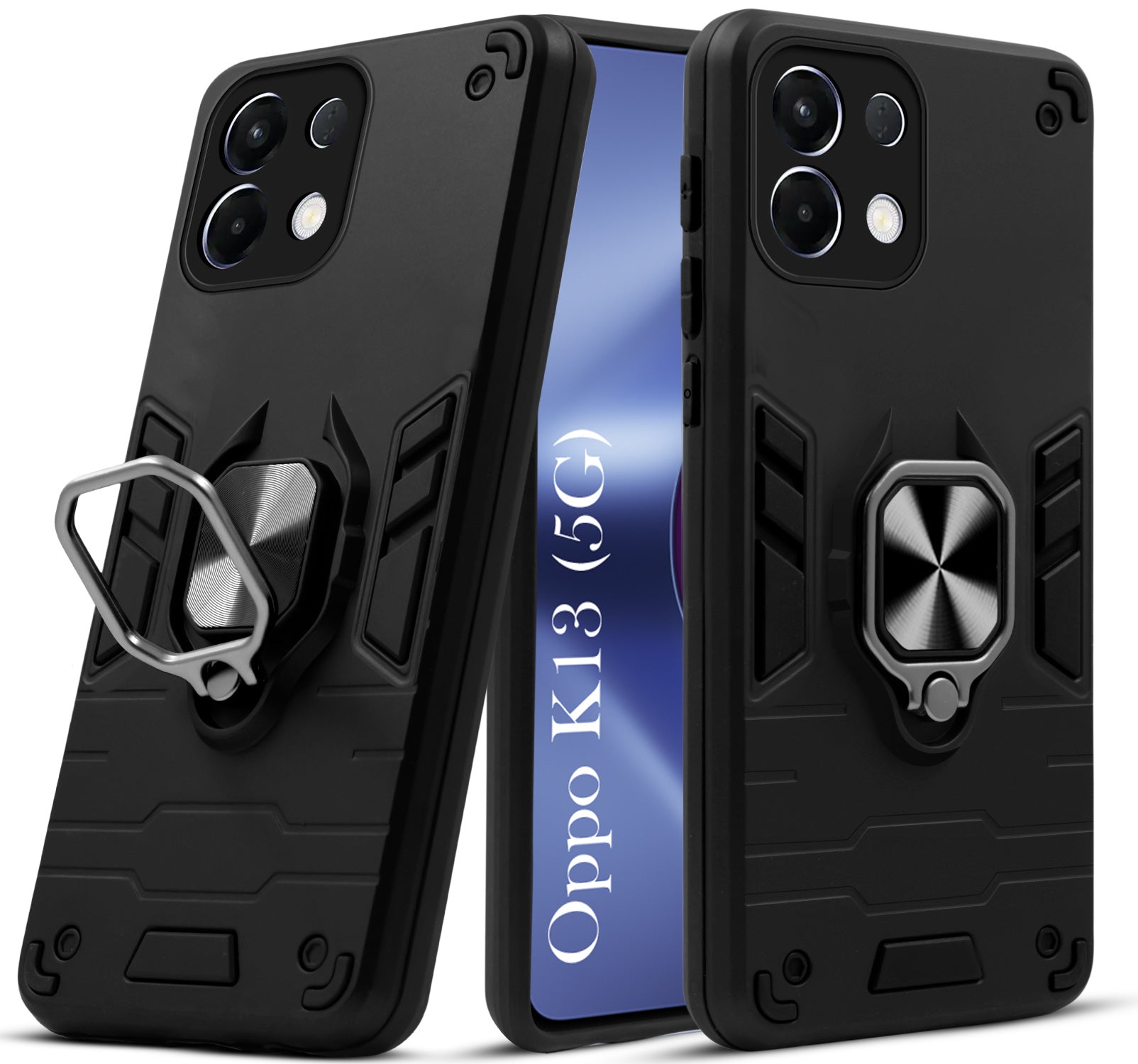 For Oppo K13 Back Cover Case (Shockproof Polycarbonate Dual Layer Hybrid Armor)