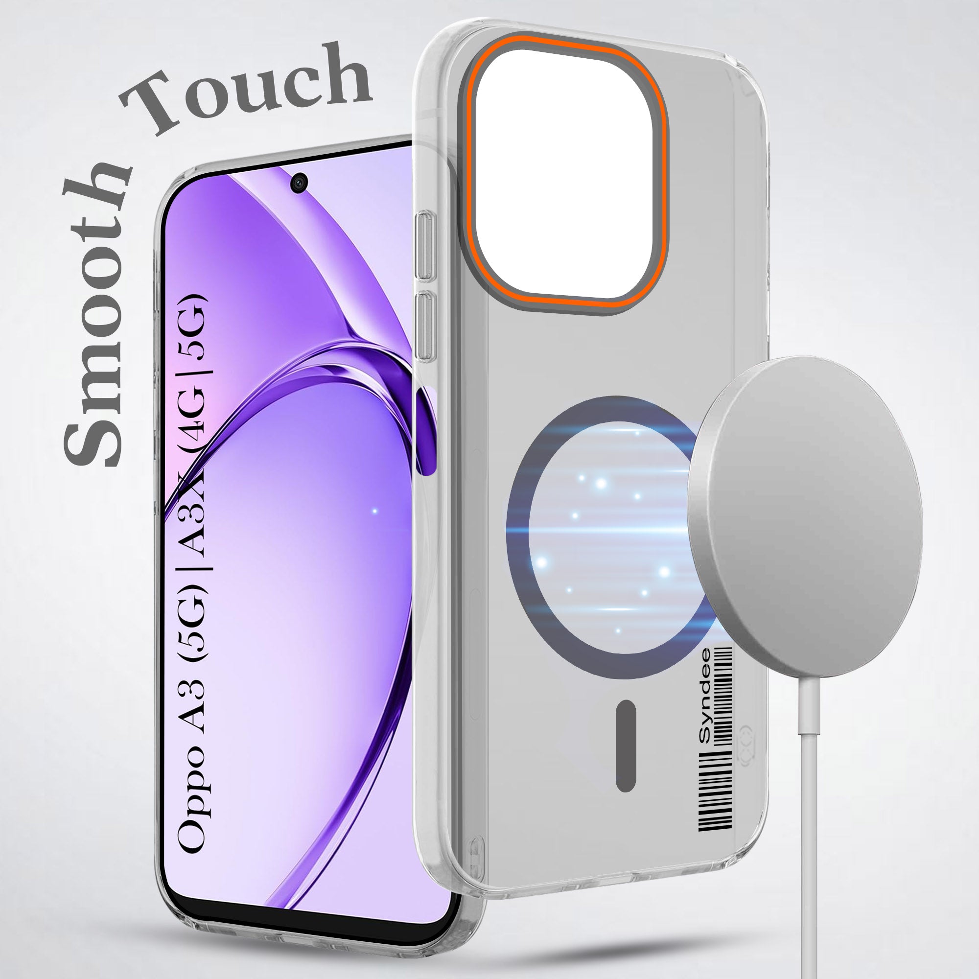 For Oppo A3X (4G/5G) | Oppo A3 5G Back Cover Case (Soft Touch | Camera Bump Protection | MagSafe Compatible | Matte Finish)