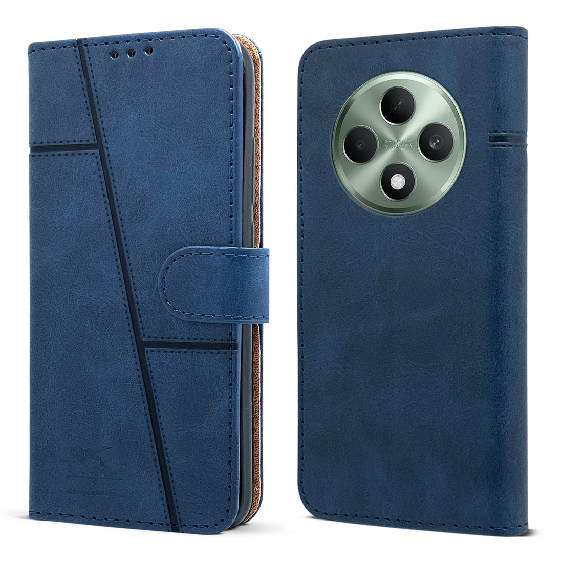 For Oppo F27 Flip Cover Case ( Stitched Leather with Magnetic Closure)