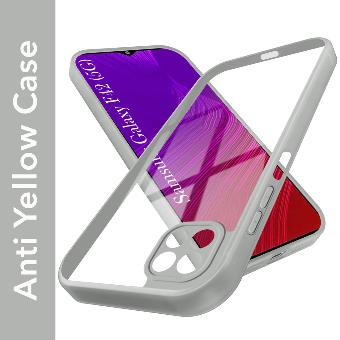 For Samsung Galaxy F42 5G Back Cover Case Ultra-Hybrid (Lifetime Anti Yellow | Anti Scratch | Crystal Clear Shockproof)