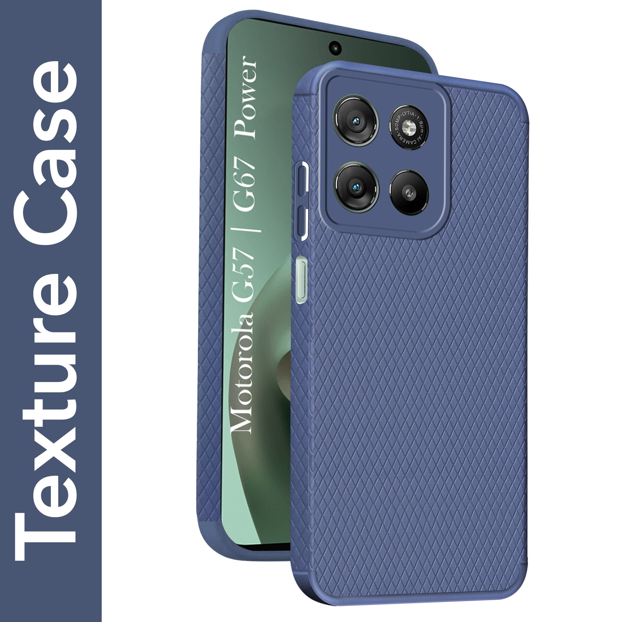 For Motorola Moto G67 Power | G57 Power Back Cover Case Liquid Silicone (Camera Protection | Side Grip Texture | Soft and Flexible)
