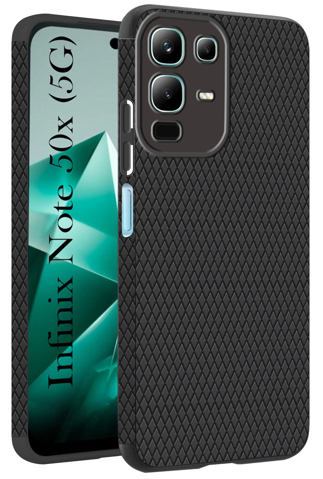 For Infinix Note 50x Back Cover Case  (Liquid Silicone | Side Grip | Camera Protection)