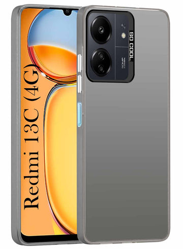 For Xiaomi Redmi 13C 4G Hard Back Cover Case (Velvet Touch | Professional Glossy Finish | Camera Protection Bump)