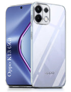 For Oppo k13 Back Cover ( Silicone Clear Shockproof Case with Camera Protection | Soft and Flexible | Transparent)