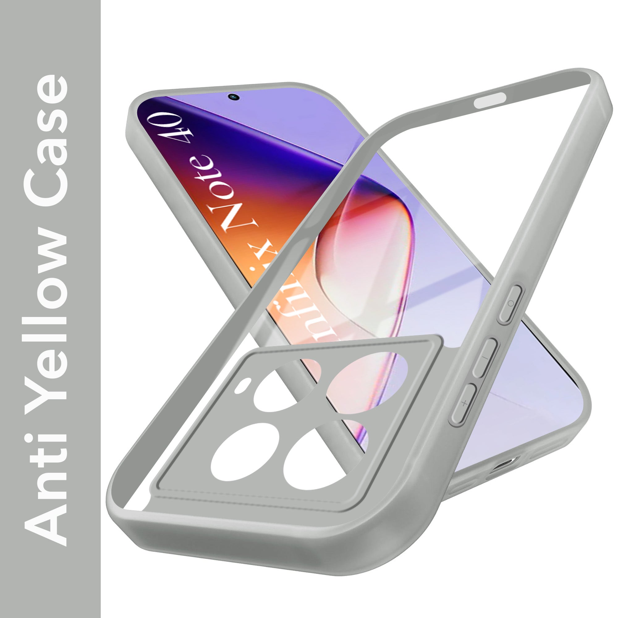 For Infinix Note 40 Back Cover Case (Lifetime Anti Yellow | Anti Scratch | Crystal Clear Shockproof)