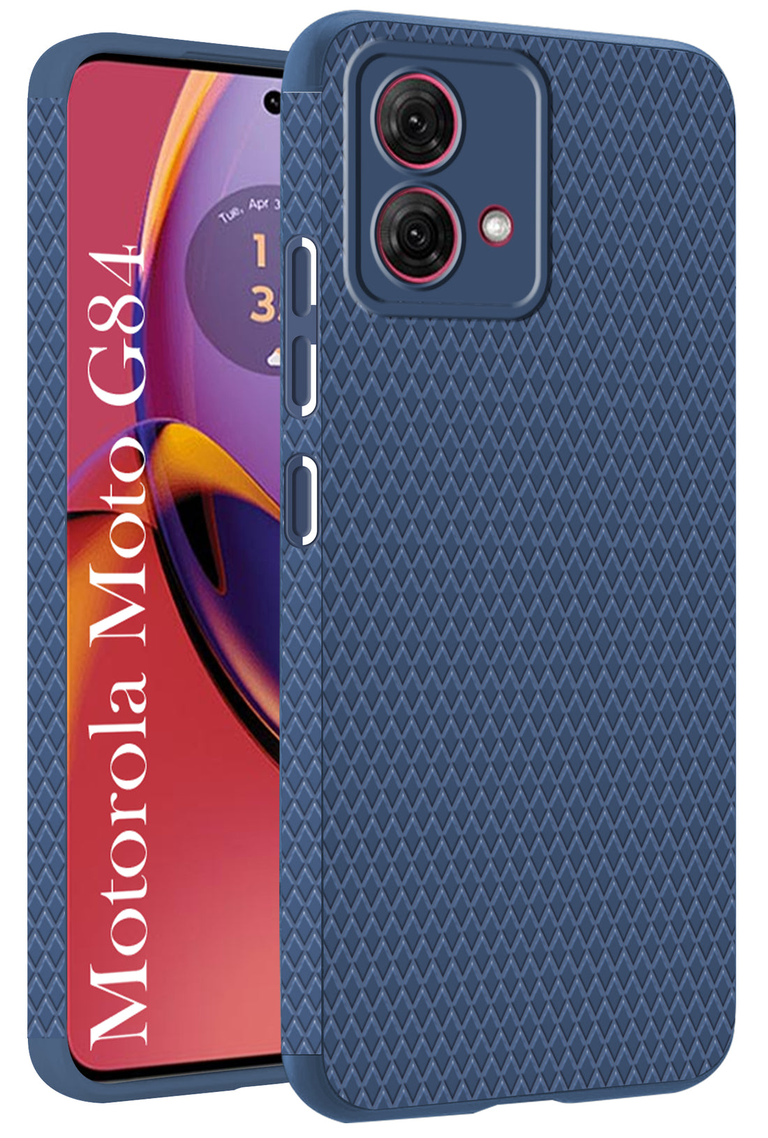 For Motorola Moto G84 Back Cover Case (Liquid Silicone | Side Grip | Camera Protection)