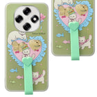 For Oppo F31 Pro Back Cover Case (3D Cute Heart Strap Holder | Camera Protection | Designer Girls Print)