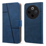 For Vivo T4 Flip Cover Case (Stitched Leather with Magnetic Closure)