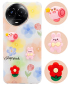 For Realme 11 5G | Realme 11x 5G Back Cover Case (3D Cute Cartoons | Hard Back Side Soft | Matte Premium Finish | HD Printing)