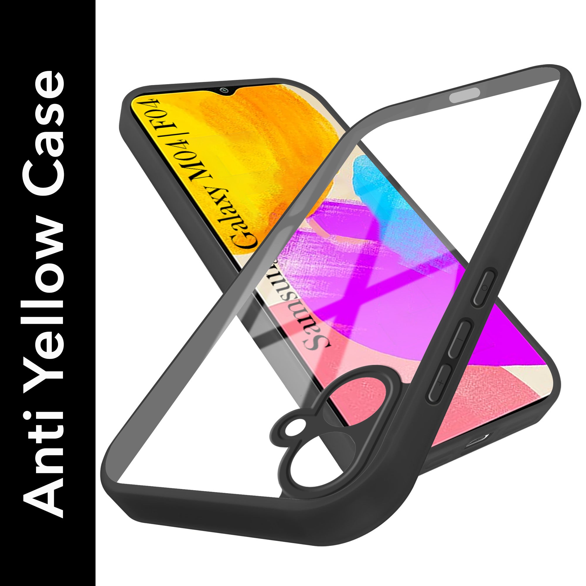 For Samsung Galaxy M04 | F04 Back Cover Case Ultra-Hybrid (Lifetime Anti Yellow | Anti Scratch | Crystal Clear Shockproof)