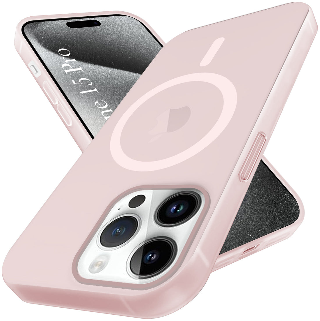 For Apple iPhone 15 Pro Back Cover Case (Frosted Matte Feel | MagSafe Compatible Wireless Charging | Polycarbonate Material)