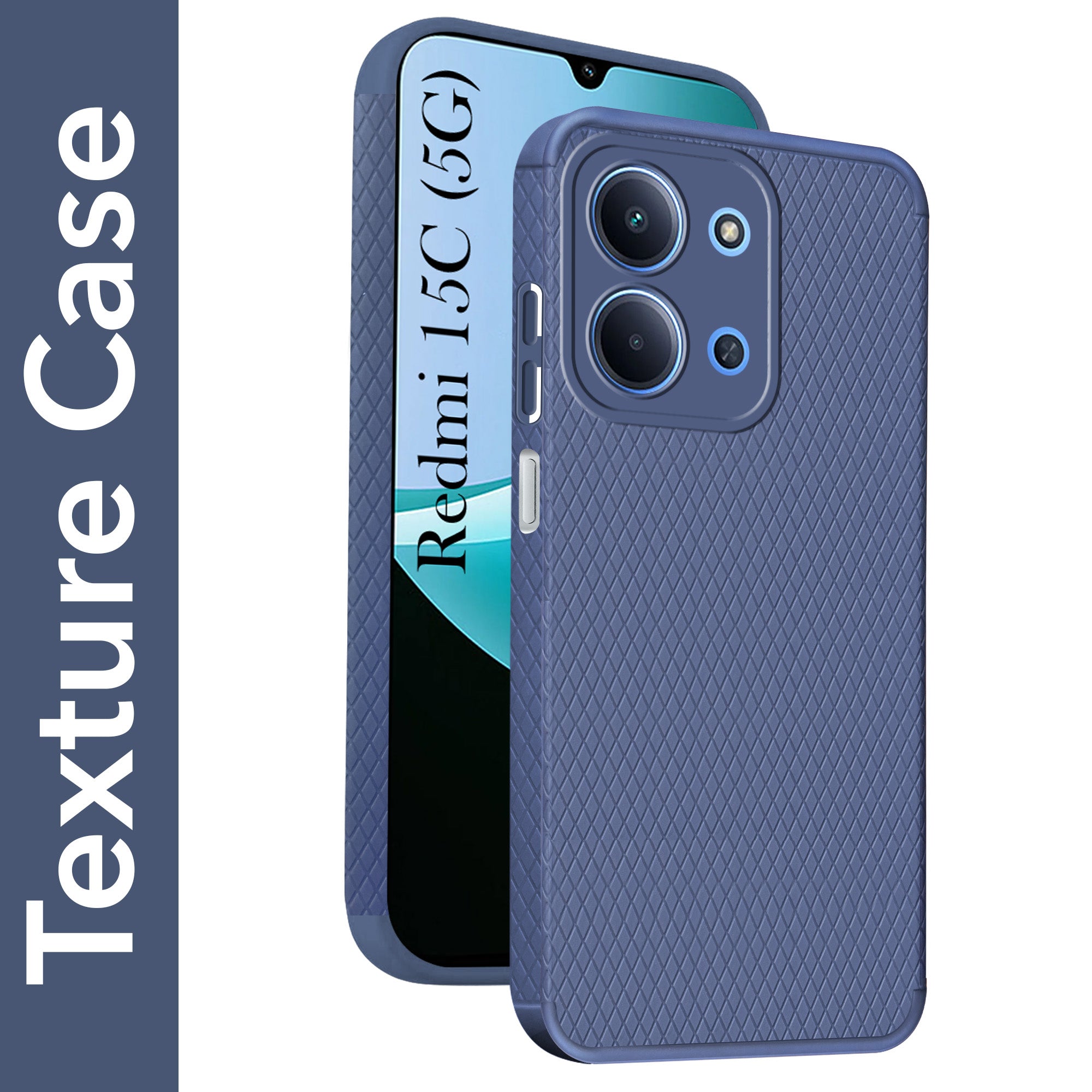 For Redmi 15C Back Cover Case Liquid Silicone (Camera Protection | Side Grip Texture | Soft and Flexible)