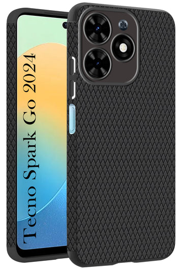 For Tecno Spark Go 2024 Back Cover Case (Liquid Silicone | Side Grip | Camera Protection)
