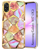 For Samsung Galaxy A07 5G Back Cover Case (Dual Design Glitter Sparkle and Detachable Diamond Print Case | Soft and Flexible)