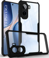 For Vivo T5 Pro 5G Back Cover Case Hybrid (Shockproof with Polycarbonate Clear Panel | Professional Black)