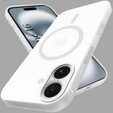 For Apple iPhone 16 Back Cover Case (Frosted Matte Feel | MagSafe Compatible Wireless Charging | Polycarbonate Material)