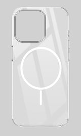 For Apple iPhone 13 Pro Back Cover Case (Crystal Clear Case | MagSafe Wireless Charging Support | Hard Anti Yellow | Camera Protection Bump)