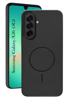 For Samsung Galaxy A26 5G Back Cover Case PU Leather (Texture Grip Design | Professional Minimalist | Camera Protection | Soft and Flexible)