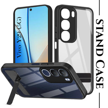 For Vivo Y29 Back Cover Case (Built-in Stand | Lifetime Anti Yellow | Kickstand Shockproof | Camera Protection | MagSafe Compatible)