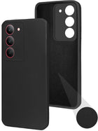 For Realme 14X Back Cover Case ( Matte Finish Silicone with Inside Fiber cloth)