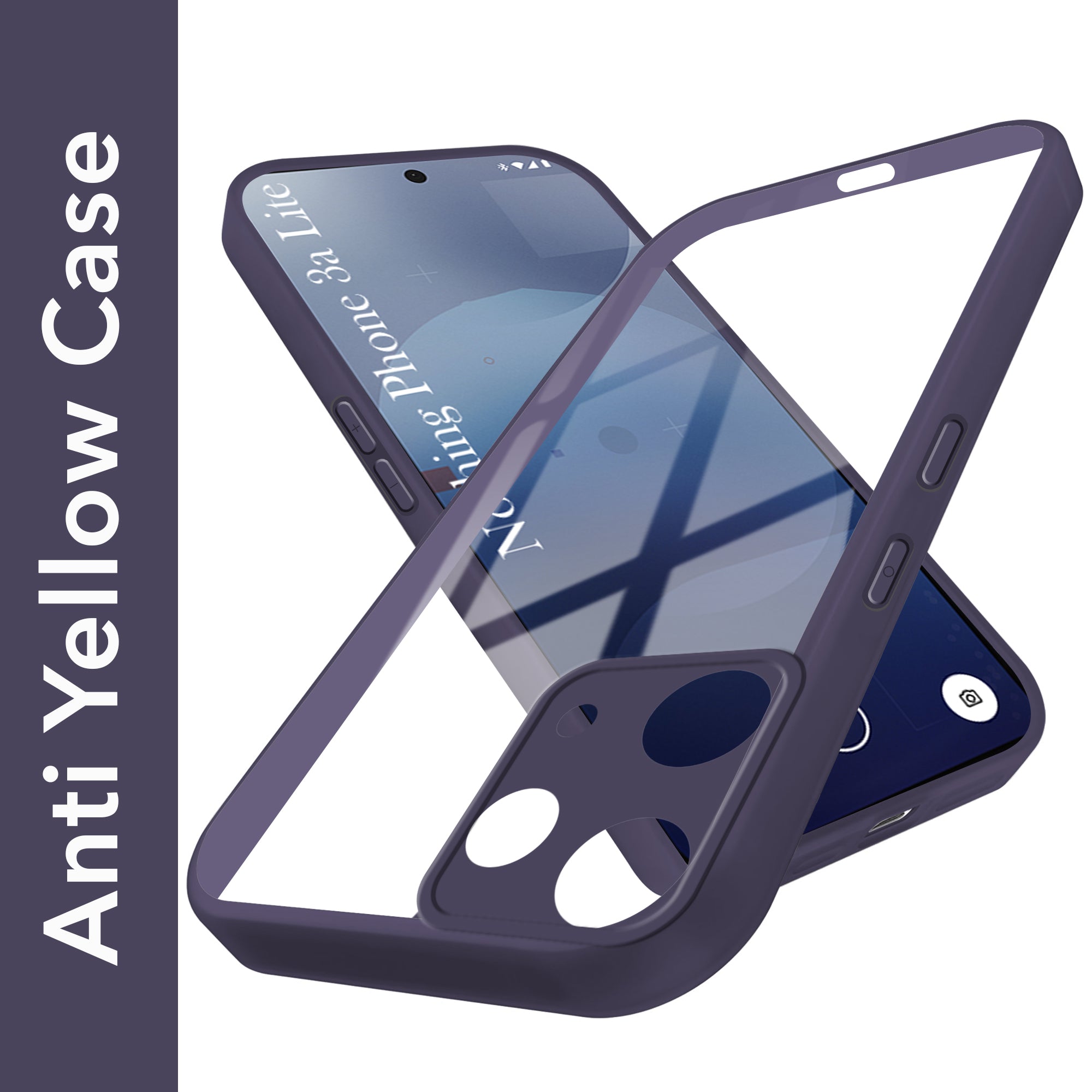 For Nothing Phone 3A Lite Back Cover Case Ultra-Hybrid (Lifetime Anti Yellow | Anti Scratch | Crystal Clear Shockproof)