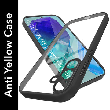 For Samsung Galaxy M55 5G | F55 5G | M55s 5G Back Cover Case (Lifetime Anti Yellow | Anti Scratch | Crystal Clear Shockproof)