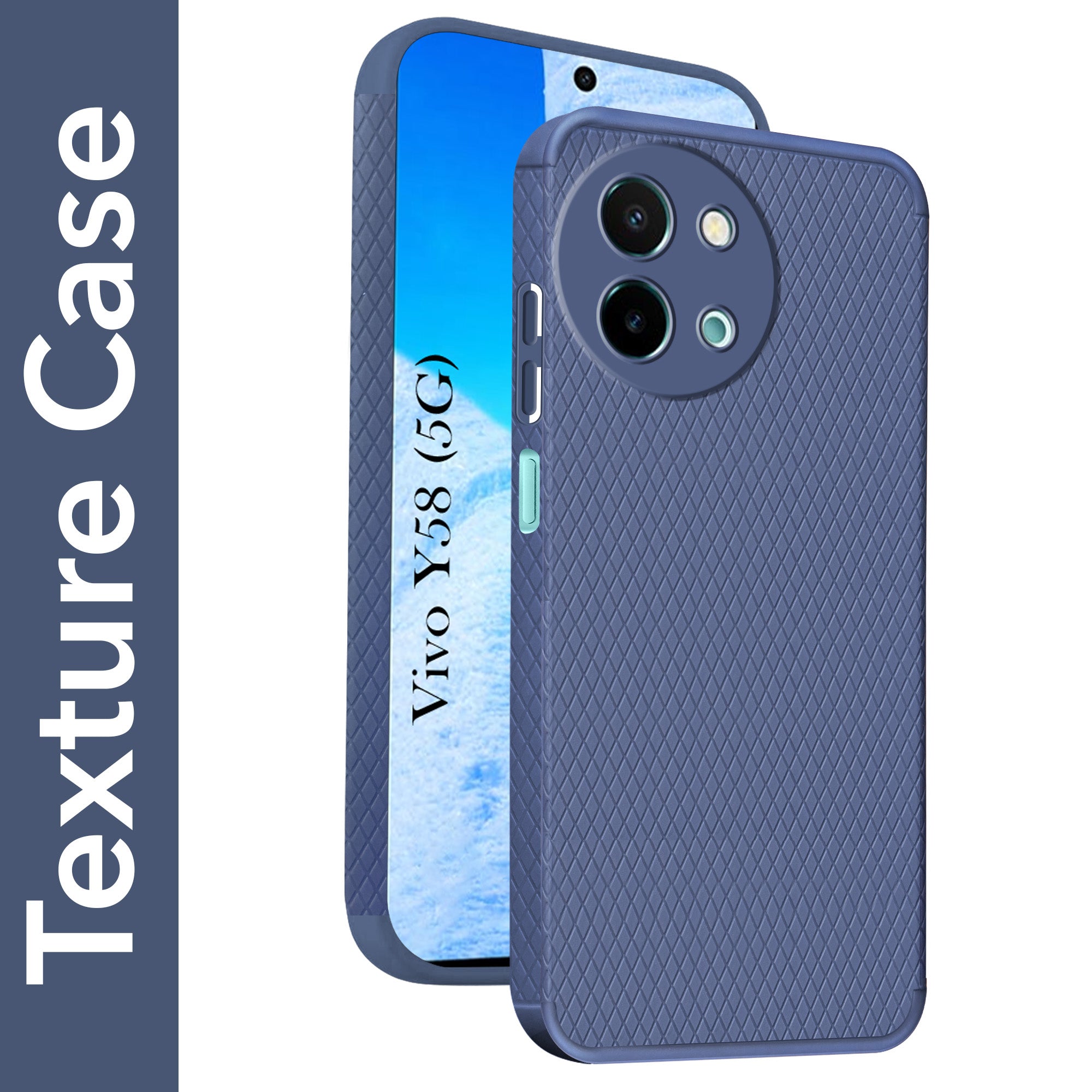 For Vivo Y58 5G Back Cover Case (Liquid Silicone | Side Grip | Camera Protection)