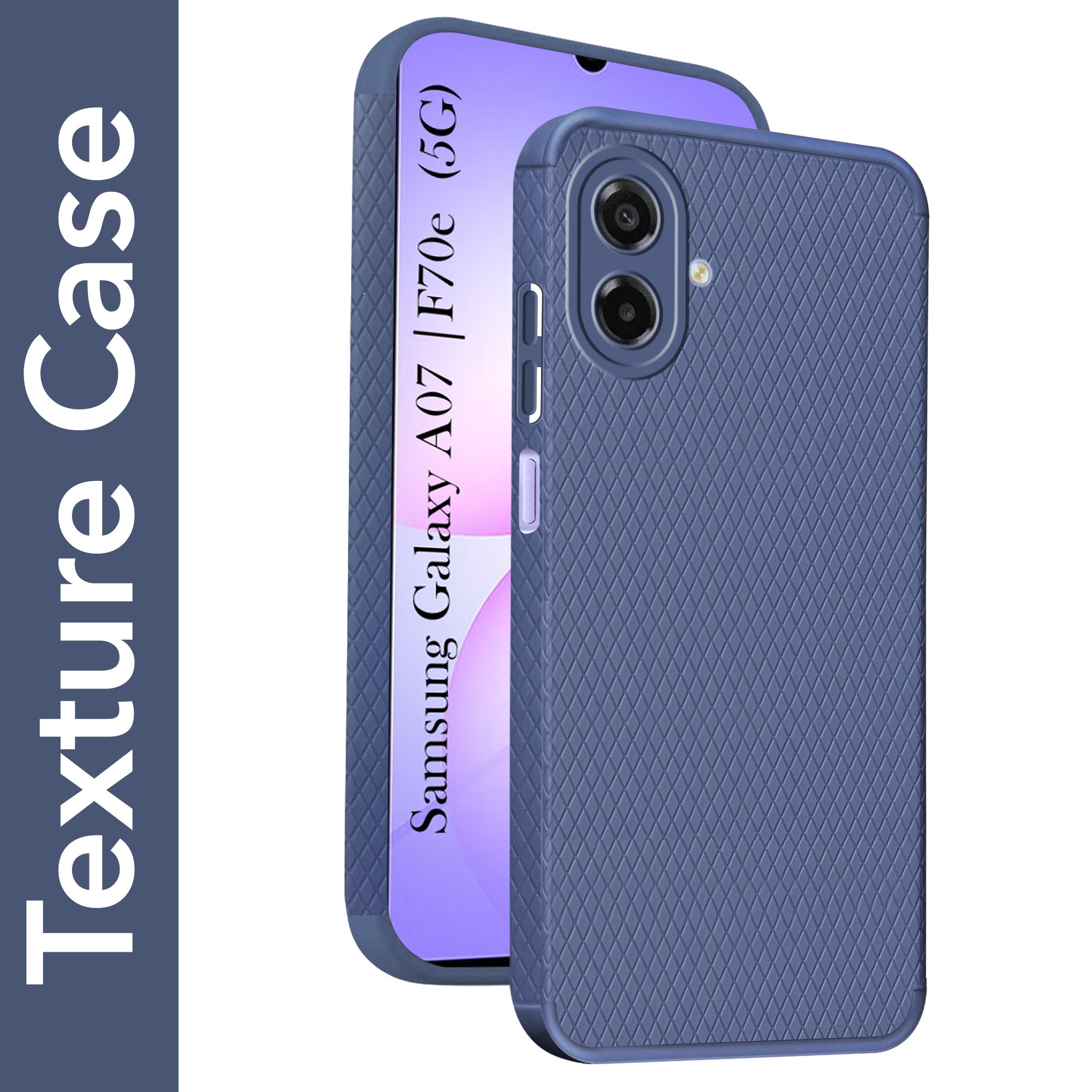 For Samsung Galaxy A07 | F70e 5G Back Cover Case (Camera Protection | Side Grip Texture | Soft and Flexible)