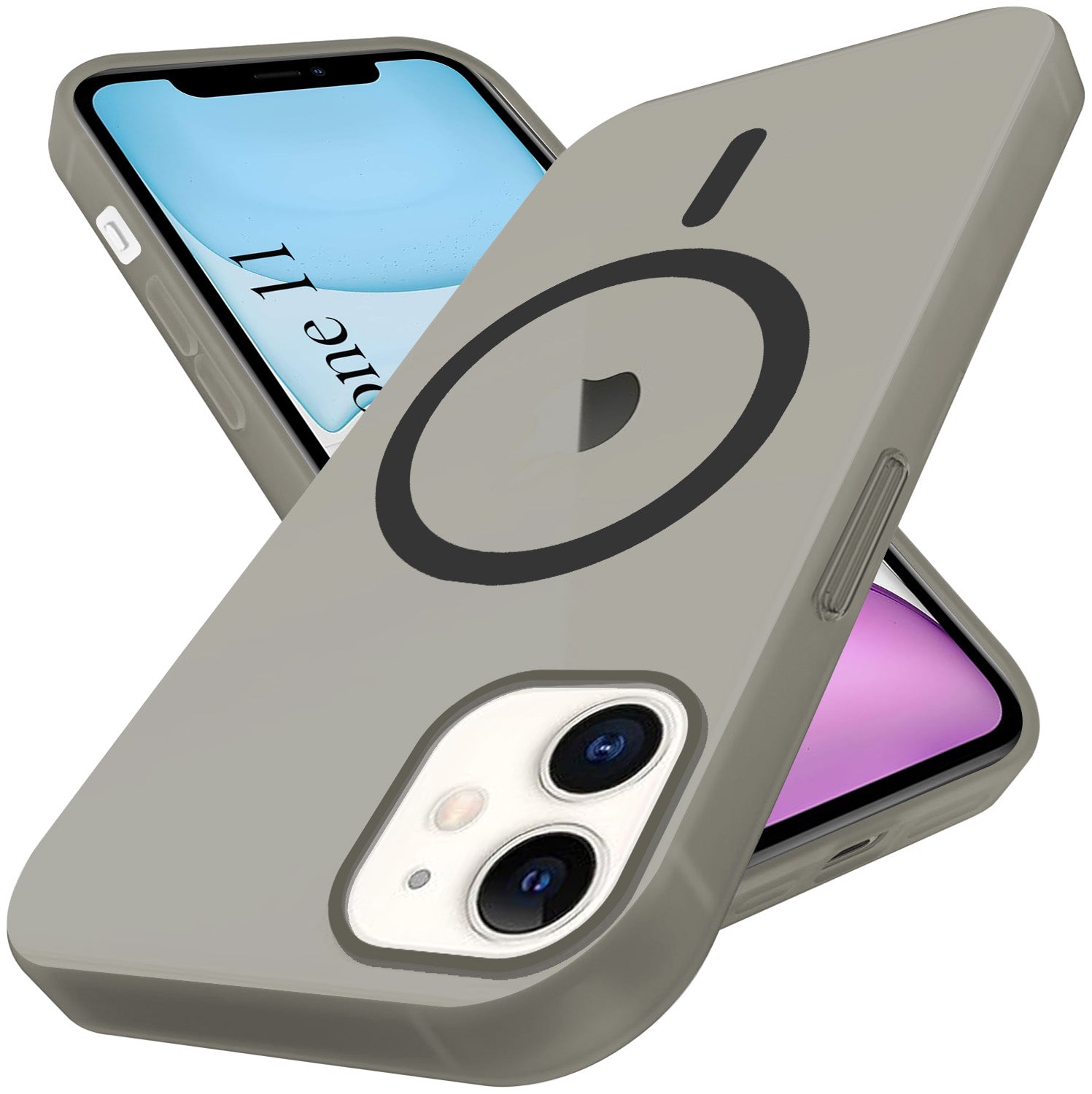 For Apple iPhone 11 Back Cover Case (Frosted Matte Feel | MagSafe Compatible Wireless Charging | Polycarbonate Material)