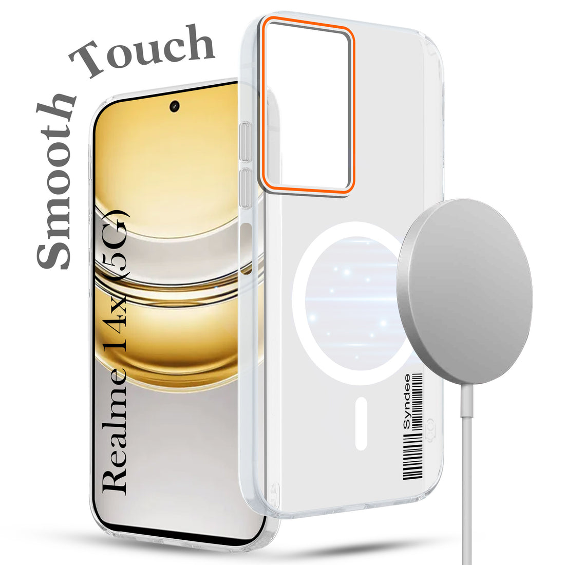 For Realme 14X Back Cover Case (Soft Touch | Camera Bump Protection | MagSafe Compatible | Matte Finish)