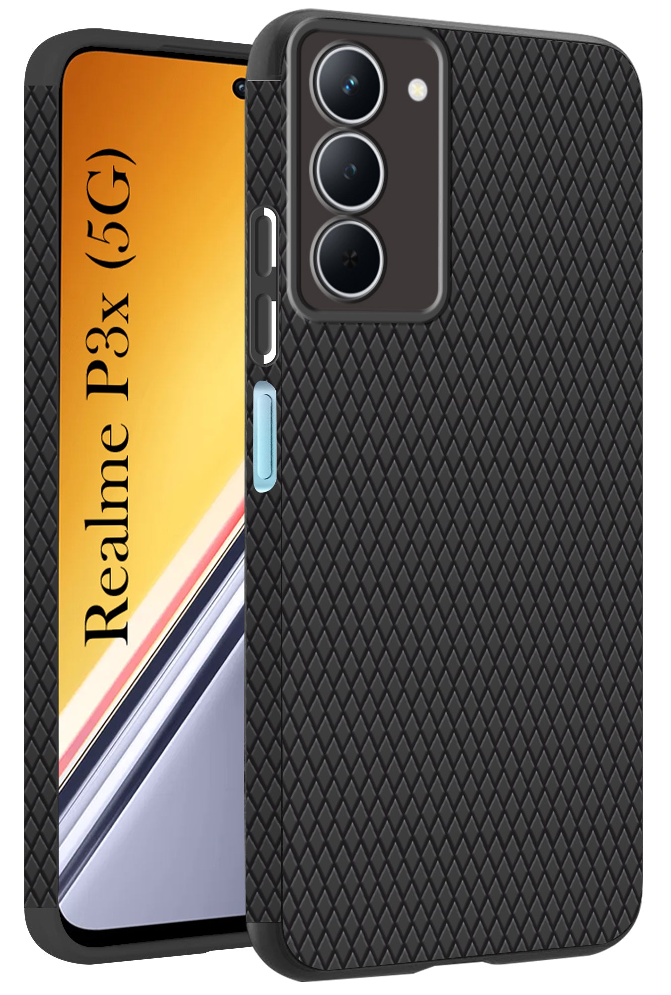 For Realme P3x Back Cover Case (Liquid Silicone | Side Grip | Camera Protection)