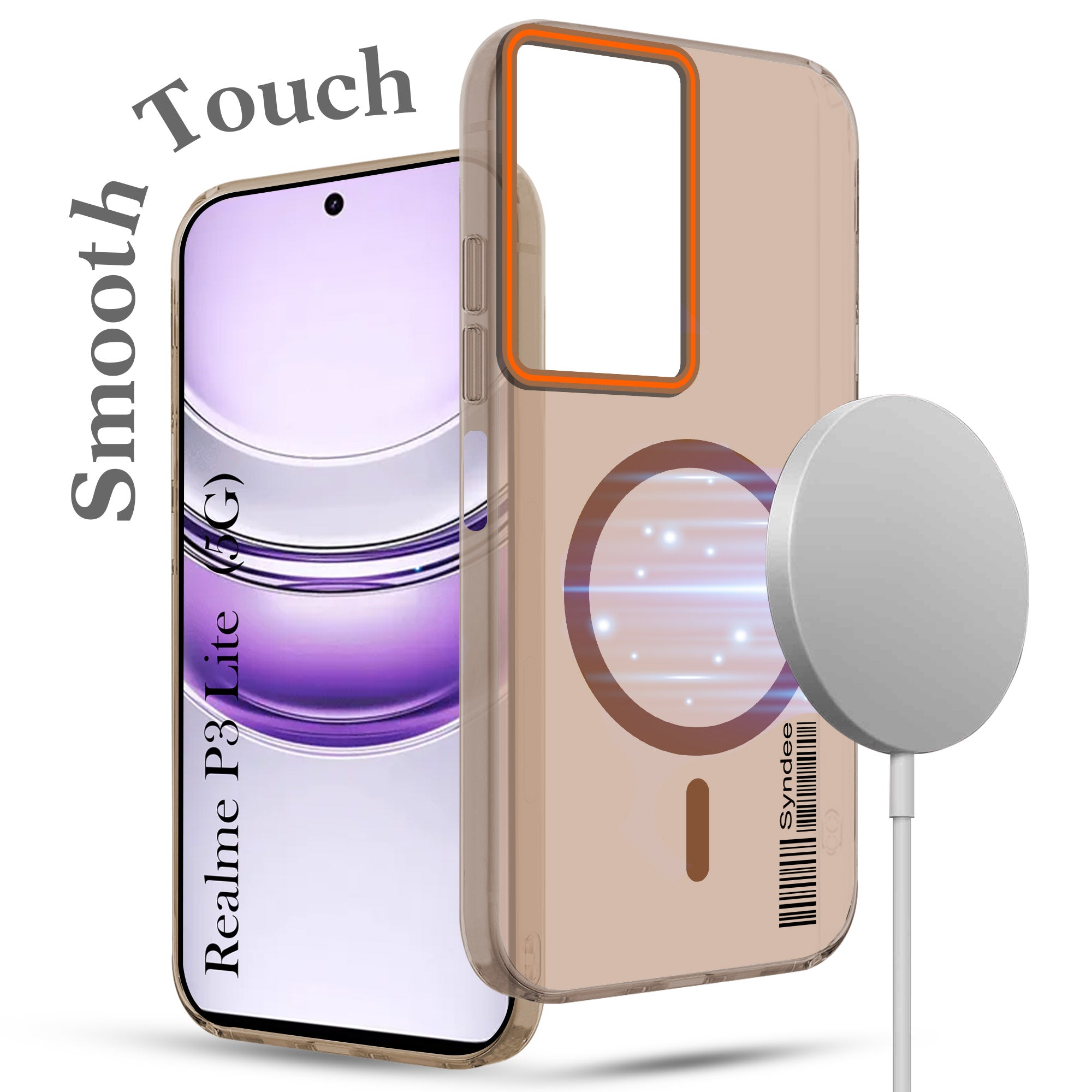 For Realme P3 lite Back Cover Case (Soft Touch | Camera Bump Protection | MagSafe Compatible | Matte Finish)
