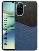 For Redmi A5 4G Back Cover Case (Dual PU Leather Stitch | Professional Minimalist | Soft and Flexible)