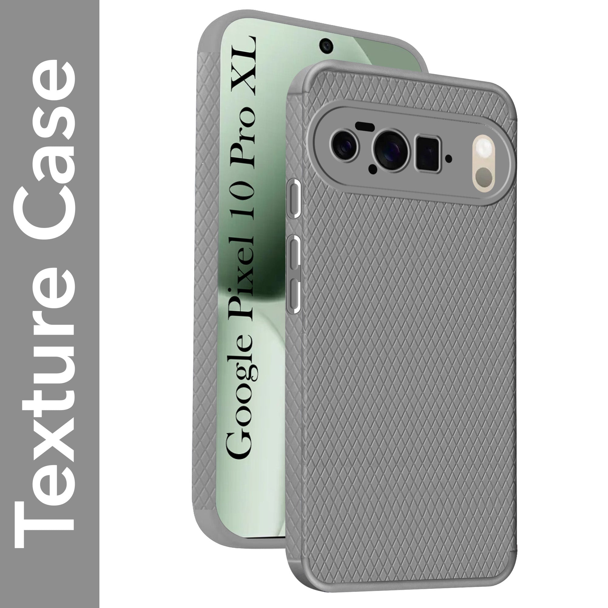 For Google Pixel 10 Pro XL Back Cover Case Liquid Silicone (Camera Protection | Side Grip Texture | Soft and Flexible)