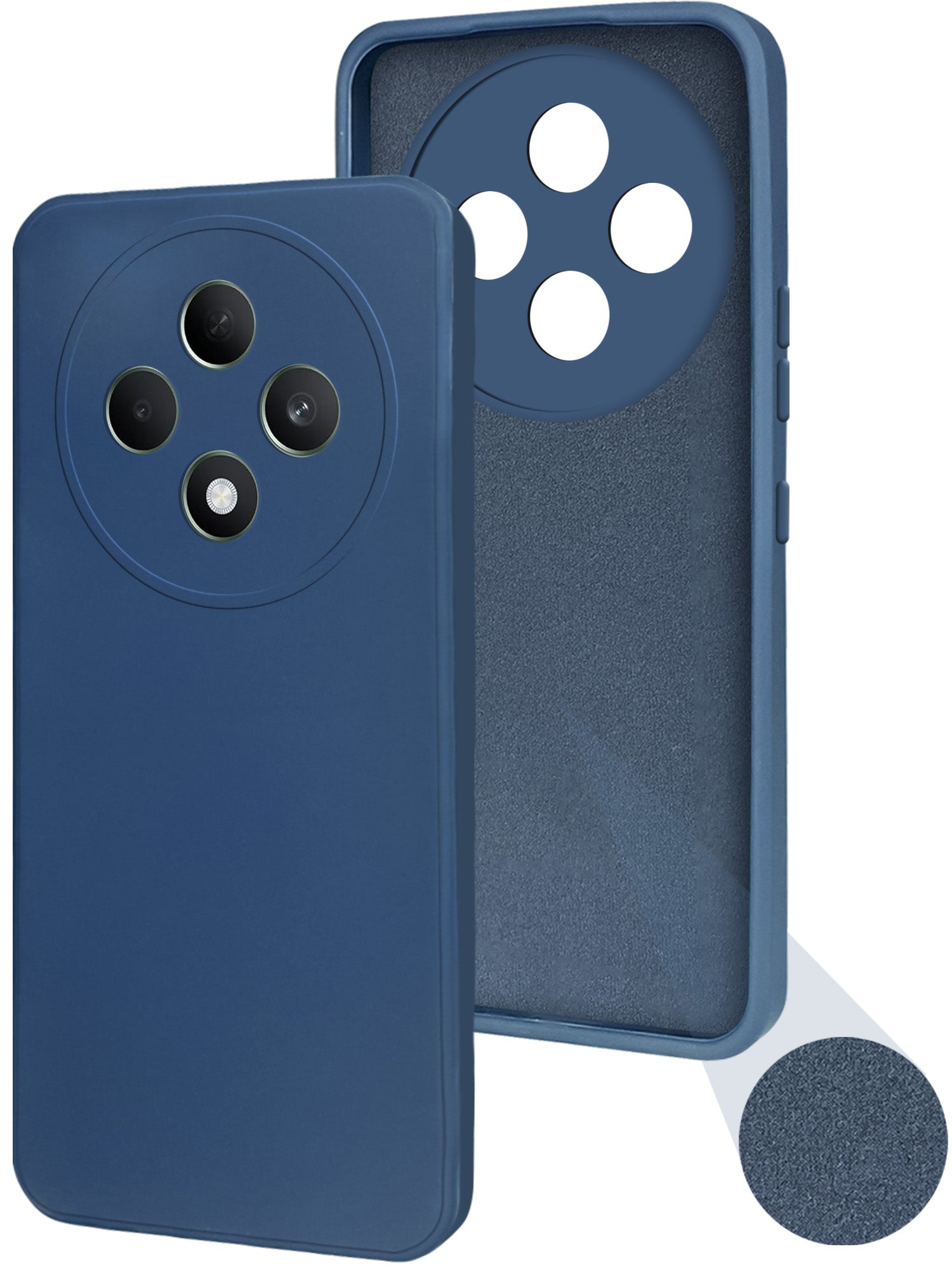 For Oppo F27 5G  Back Cover Case (Matte Finish Silicone with Inside Fiber cloth)