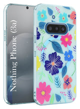 For Nothing Phone 3A Back Cover Case (Cute Floral Design | Flower Print for Girls | MagSafe Compatible Wireless Charging)