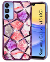 For Samsung Galaxy A15 5G Back Cover Case (Dual Design Glitter Sparkle and Detachable Diamond Print Case | Soft and Flexible)